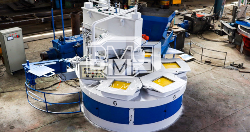 Automatic and semi-automatic 6 station PM500 terrazzo production line